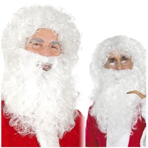 Peruka broda przebranie świętego mikołaja gwiazdor dziadek mróz jasełka 144848073 - Mikulás jelmez