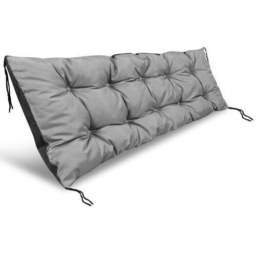 Kerti párna 100x50 cm padhoz, hintához, raklaphoz, vízálló, szürke 144849710