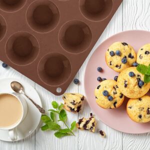 Narancssárga szilikon muffinforma kis muffinokhoz SILLINIE 144851434 - Főzőedény & Sütőedény