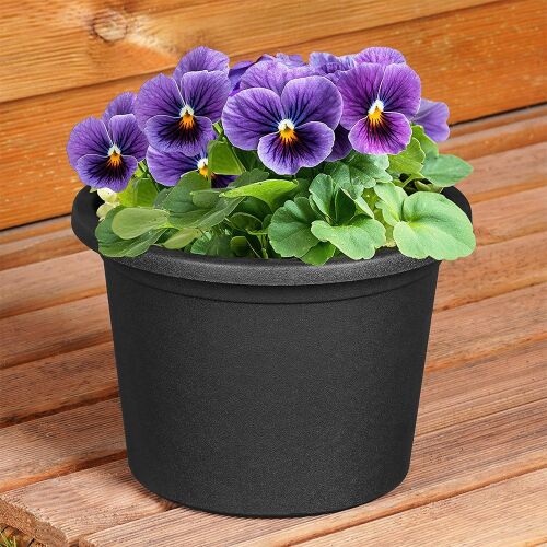 Műanyag kerti cserép, fekete, kerek, 20 cm 144851456