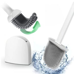 Szczotka toaletowa do łazienki wc dokładna gumowa wisząca pojemnik uchwyt 144850862 - WC kefe & tartó