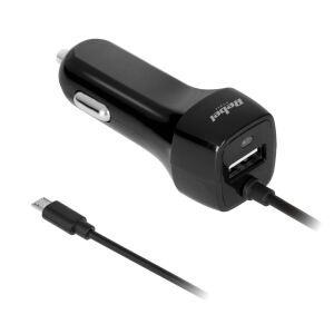 Autós töltő 5V 2.1A USB microUSB 12V 24V Rebel 144852106 - Autós töltő
