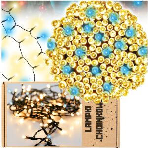 Karácsonyfa fényfüzér, karácsonyfa fényfüzér, 300 LED, villogó effektus, meleg fény 144852742 - Fényfüzér