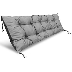 Kerti párna 150x50 cm padhoz, hintához, raklaphoz, vízálló, szürke 144853069 - Kert