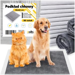Maty pochłaniające wilgoć dla zwierząt 90x60cm, 50 szt. 144855992 - Kutyapelenka & WC