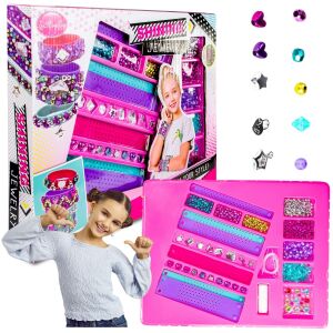 Zestaw robienia bransoletek biżuterii koraliki kryształ diy urodziny córki