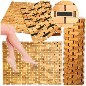 Mata bambusowa łazienkowa antypoślizgowa natural dywanik 80x50 cm łazienka