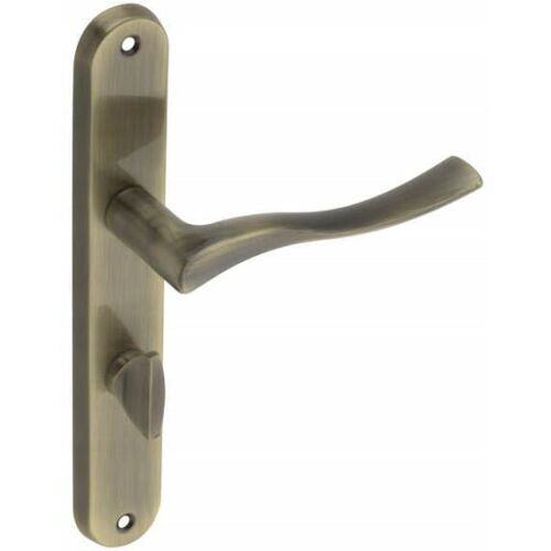 Belső ajtókilincs, hosszú WC-lap, antik sárgaréz 144858933