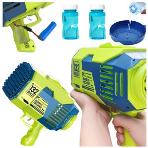 Pistolet bazooka maszyna do baniek mydlanych akumulator prezent na urodziny