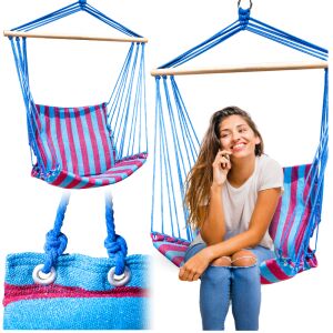 Hamak fotel wiszący ogrodowy brazylijski bujany huśtawka podwieszana kokon