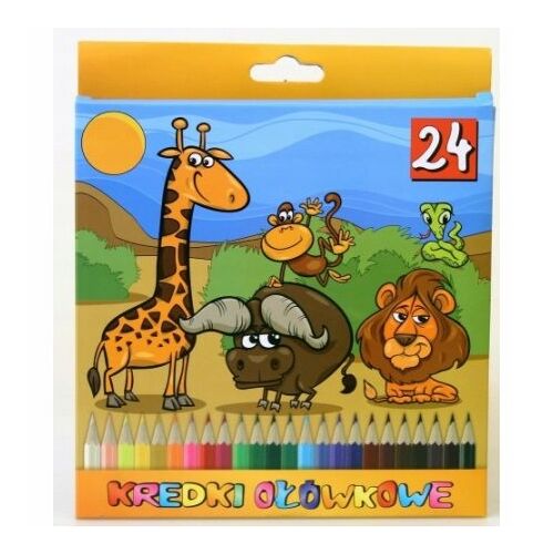 Hatszögletű ceruzazsírkréták 24 színben 144862936