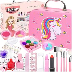 Kuferek zestaw kosmetyki makijaż paznokci dziewczynki jednorożec na prezent
