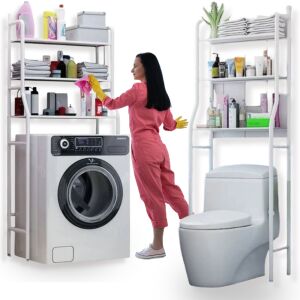 Półka nad toaletę pralkę wc stojak do łazienki szafka łazienkowa metalowa