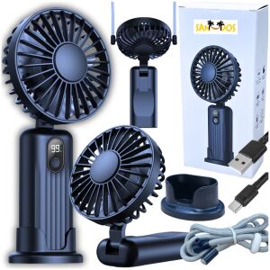 Wiatrak wiatraczek wentylator mini mobilny przenośny podstawka ręczny usb