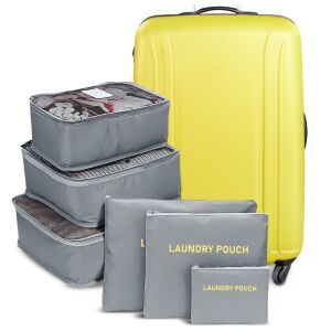 Organizery do walizki podróżne na ubrania bielizne podróżne 6 szt zestaw 144866272 - Bőrönd kiegészítő