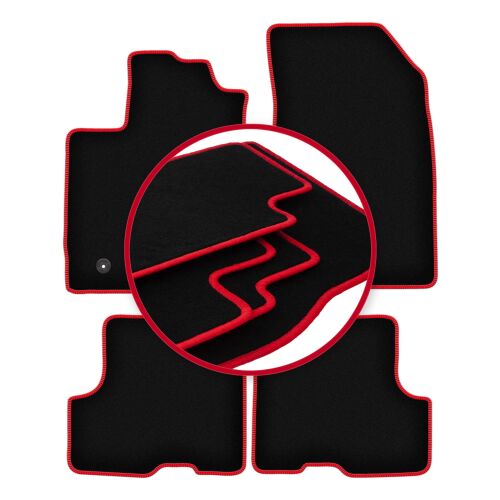 Piros szegélyű velúr szőnyegek a következő modellekhez: Dacia Duster II 2WD SUV (2018-) 144867462