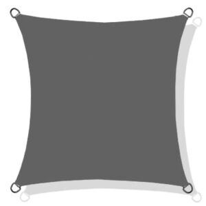 Vízálló codura árnyékoló vitorla 5x5 m sötétszürke