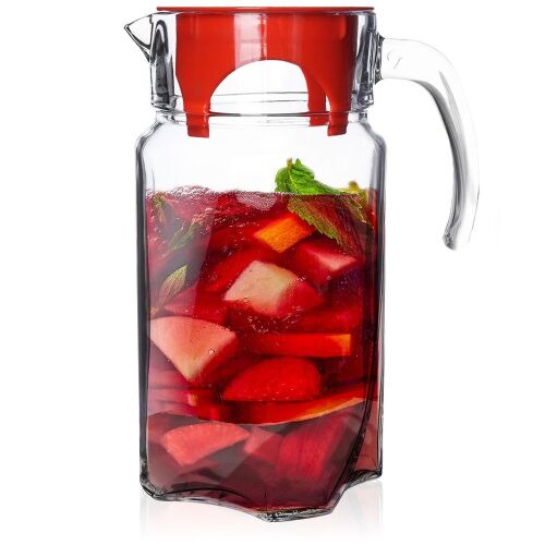 Üvegkancsó fedővel 1,75 l