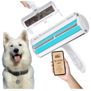 Szczotka wałek usuwania zbierania sierści zwierząt wielorazowa ekologiczna PetJet