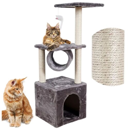 Drapak dla dużego kota domek drapania słupek wieża tunel legowisko +zabawka PetJet