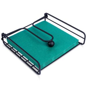 Fekete fém szalvétatartó 19x19,5 cm 144871678 - Tárolás & Rendszerezés