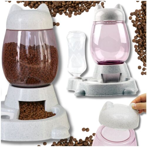 Automatyczny podajnik karmy poidło miska kota psa 2 zbiorniki dystrybutor PetJet 144872054