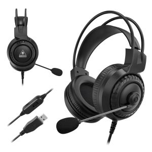 Kruger&Matz GH-10 vezetékes USB gamer fejhallgató mikrofonnal