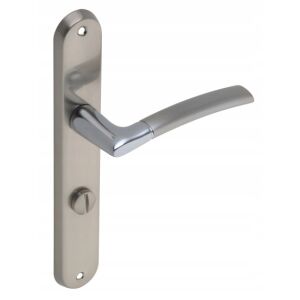 Belső WC-kilincs, hosszú lemez, króm