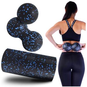 Wałek roler do masażu pleców nóg duoball piłka zestaw epp 3w1 roller gładki 144873339 - Alakformálás