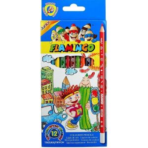 Háromszög alakú ceruzazsírkréták 12 színben 144873400 - Toll & Ceruza