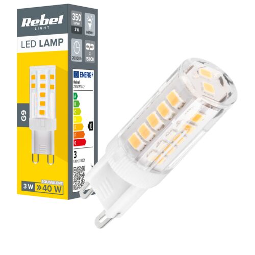LED izzó G9 3,5W 350lm 4000K Rebel 144873770