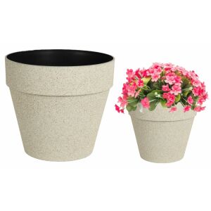 Kerek műanyag virágcserép 22 cm