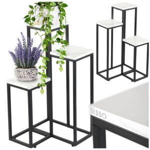 Kwietnik piętrowy stojący metalowy na doniczki kwiaty rośliny regał stojak 144874770 - Lakberendezés