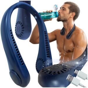 Mini wiatrak wentylator na szyję chłodzący przenośny sportowy wiatraczek