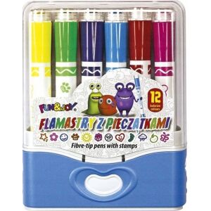 12 db-os jelölőfilcek bélyegzőkkel 144874917 - Filctoll