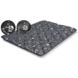 Kutya fekhely szőnyeg 50x70 cm vízálló ezüst csontokkal 144875174 - Kutyafekhely