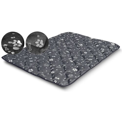 Kutya fekhely szőnyeg 50x70 cm vízálló ezüst csontokkal 144875174