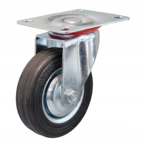 3"-os, 360"-os forgó kocsikerék szerelőlappal és gumikerékkel 144877976