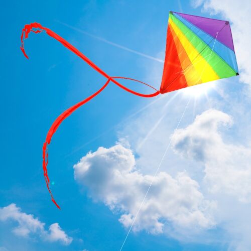 Szivárványos sárkány 87x81 cm 144880911