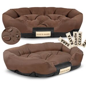 Kutyaágy 130x105 cm személyre szabott vízálló barna 144881561 - Állattartás