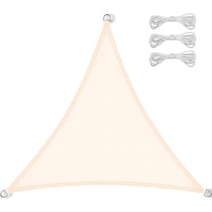 Żagiel markiza trójkąt 4x4x4m wodoodporny przeciwsłoneczny taras ogród beż 144881669 - Kert