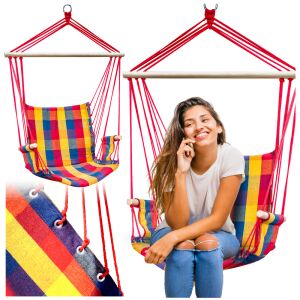 Hamak fotel wiszący ogrodowy brazylijski bujany huśtawka podwieszana kokon