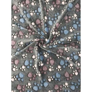 Polár takaró 70x50 cm, sötét mancsok