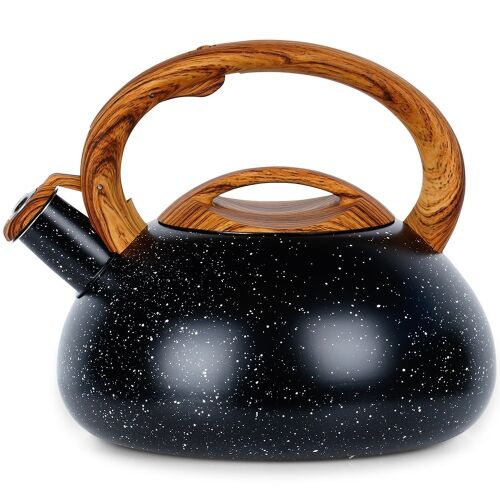 Fütyülős vízforraló, acél, fekete, 3 l 144886514