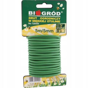 Puha, zöld bevonatú kerti drót növényekhez 5m x 5mm 144887177 - Kertészeti eszköz