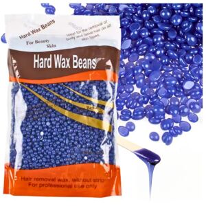 Wosk do depilacji golenia nogi twarz bikini dropsy twardy niebieski 100gram