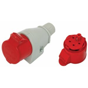 Fix, szigetelt aljzat 32A 400V piros 3P+Z IP44 - EX-TGN-126 144889924 - Ipari csatlakozó