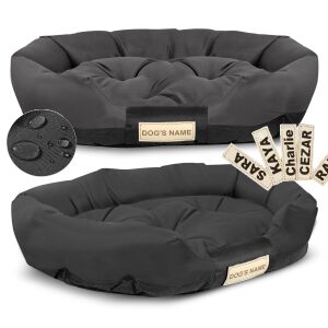 Kutyaágy 130x105 cm, személyre szabott, vízálló, fekete 144890812 - Állattartás