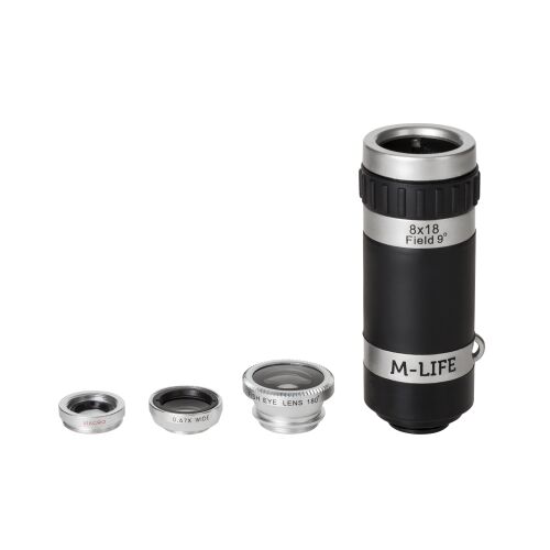 M-Life 4 az 1-ben okostelefon-objektívkészlet 144891693