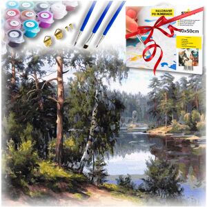 Malowanie po numerach dla dorosłych obraz płótno z ramą kreatywny prezent